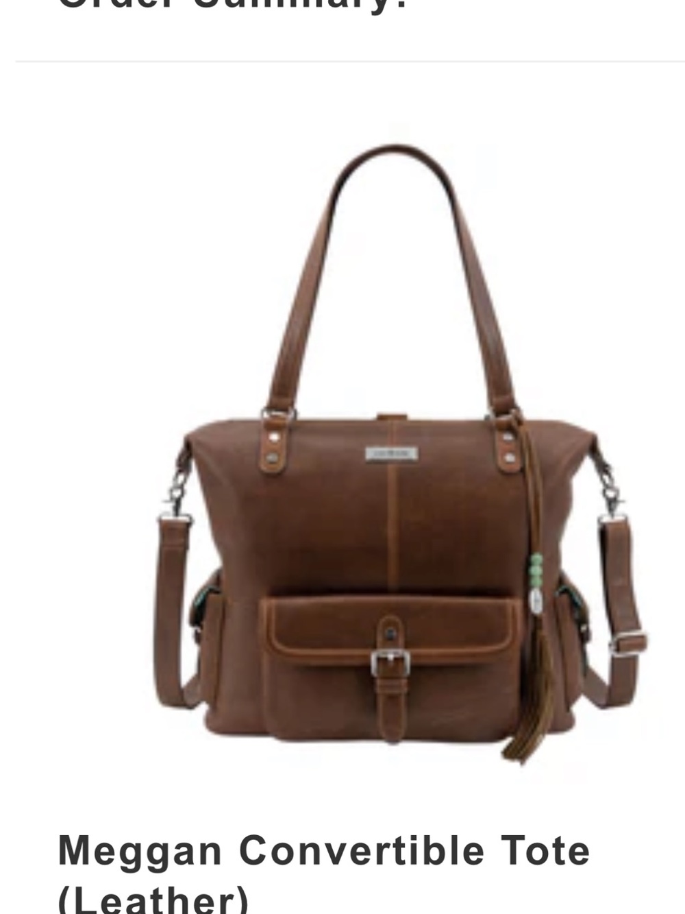 Lily Jade Meggan Convertible Tote Bag - Brown Leather